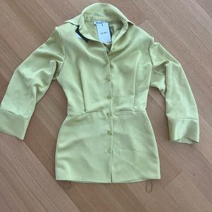 The Attico Mini Abito ‘Margot’ in Lime